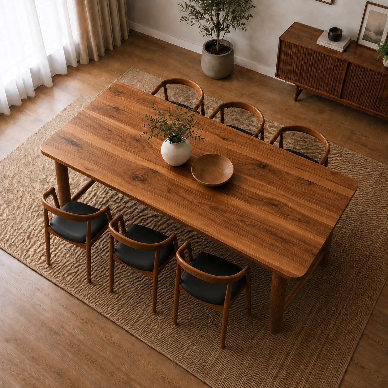 Doğal Dokulu Ceviz Masa Modelleri - Kıymık Home