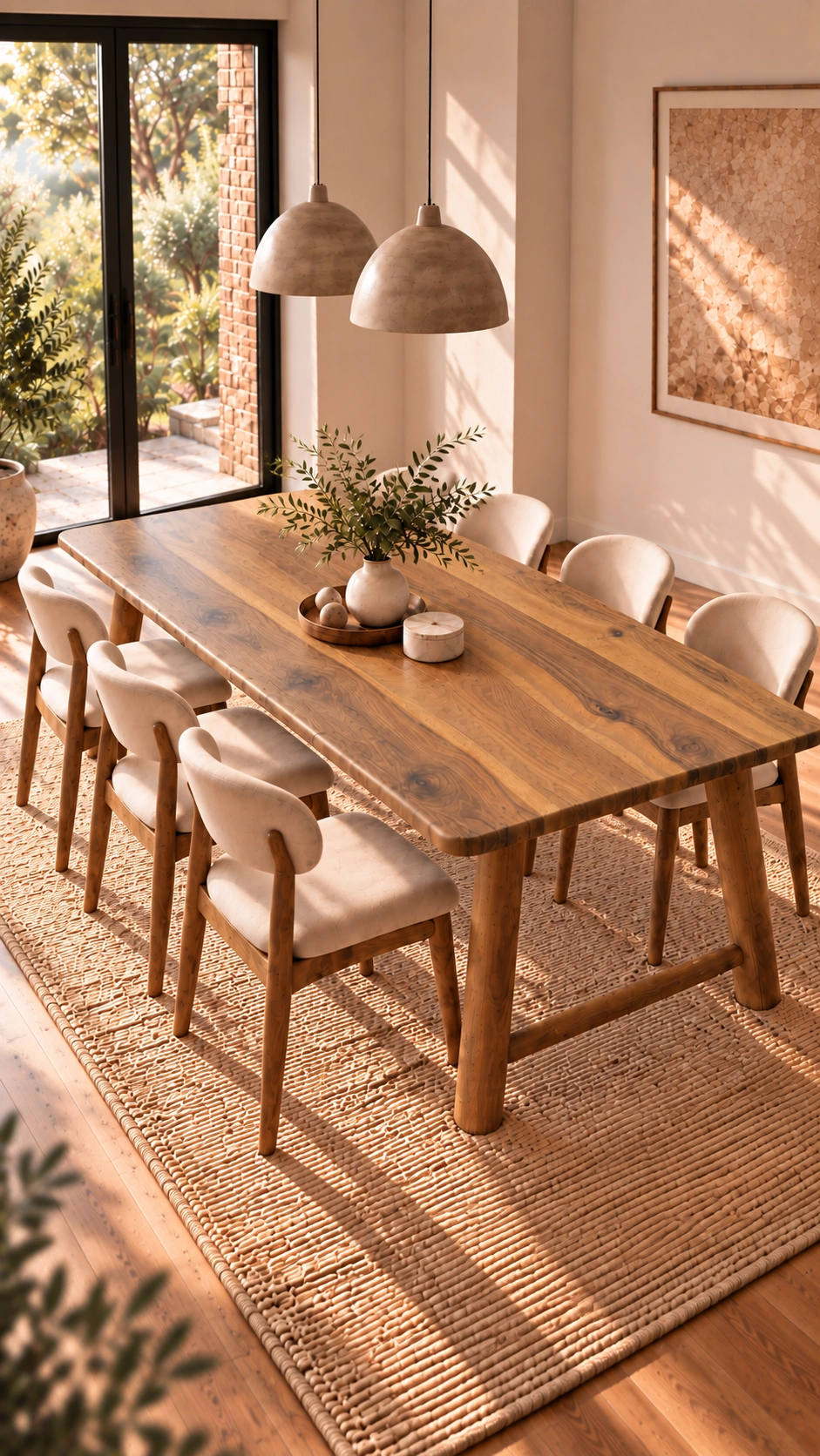 Ceviz Gerçek Ağaç Yemek & Toplantı Masası – %100 Gerçek Ağaç, Ahşap Ayaklı, Kişiye Özel Üretim - 160x85cm Masa • Benç İstemiyorum • 1036 Ayak • Düz Kenar masif doğal ahşap ürün görseli