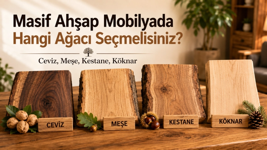 Masif Ahşap Mobilyada Hangi Ağacı Seçmelisiniz? Ceviz, Meşe, Kestane, Köknar