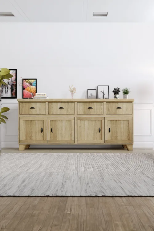 Lavanta Konsol – %100 Gerçek Ağaç, Uzun Ömürlü Kullanım, Kişiye Özel Üretim - Kestane Ağacı detay görseli
