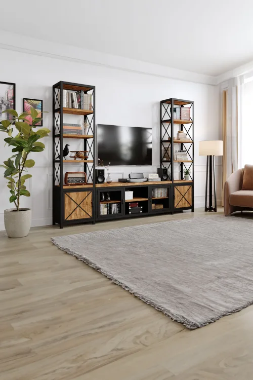 Lantana Tv Ünitesi – %100 Gerçek Ağaç, Uzun Ömürlü Kullanım, Kişiye Özel Üretim - Köknar Ağacı Köknar Ağacı varyant görseli